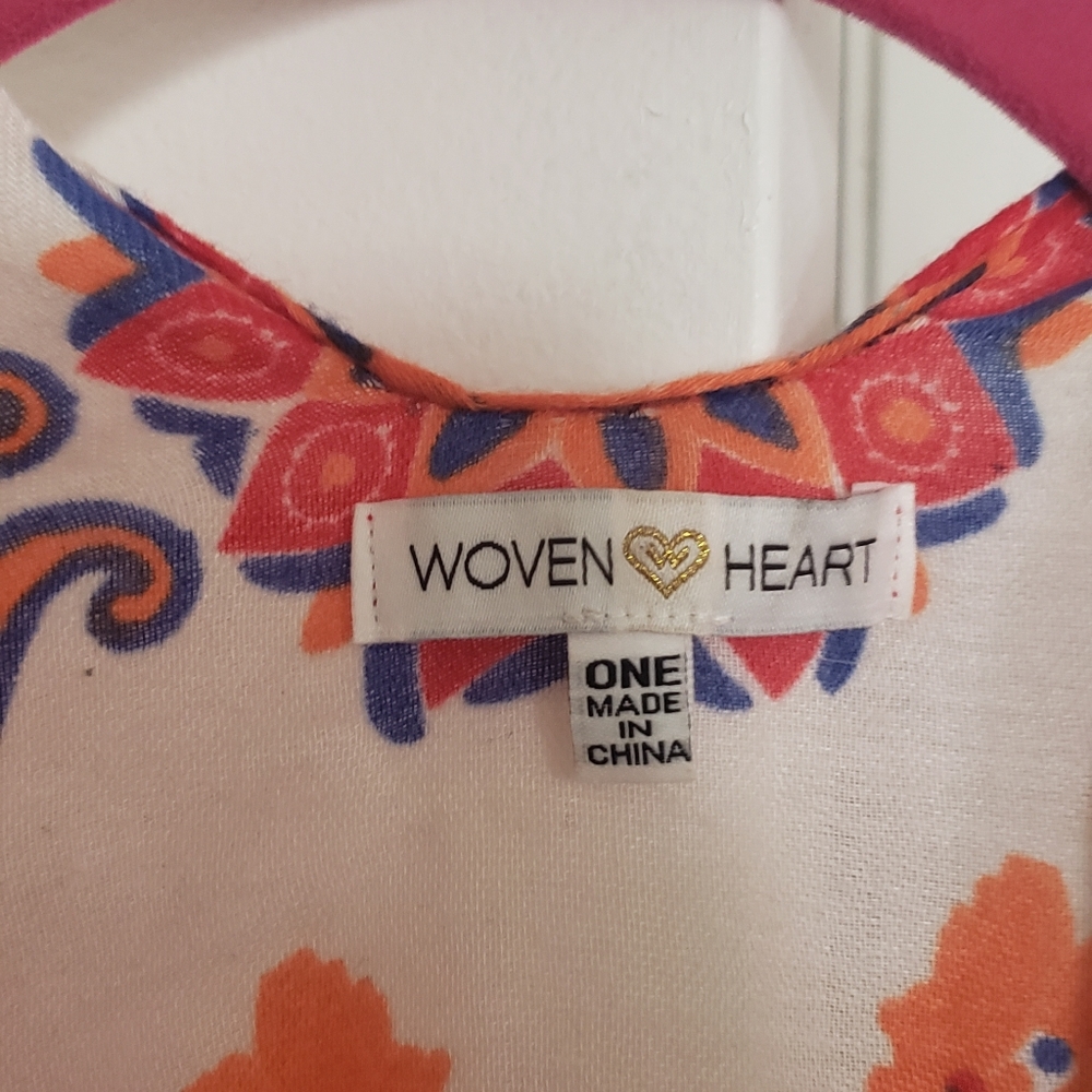 Woven Heart Boho Festive Kimono